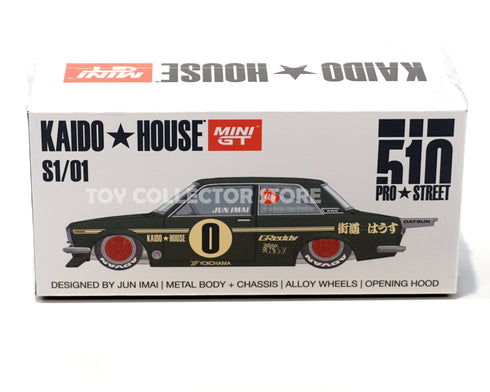 Mini GT X Kaido House 1:64 Scale 1971 Datsun 510 OG Green Diecast KHMG001